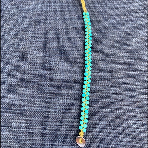 Turquoise color bead bracelet - Picture 2 of 2